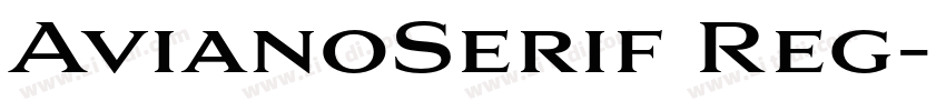 AvianoSerif Reg字体转换